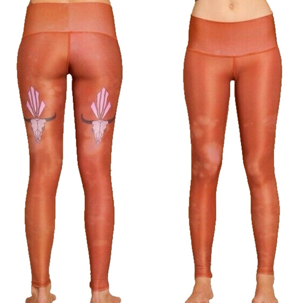 Teeki Buffalo Princess Yoga Leggings Size XS